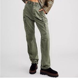One Teaspoon Revolutions Baggy Green Cargo Pants Carpenter Sz 28